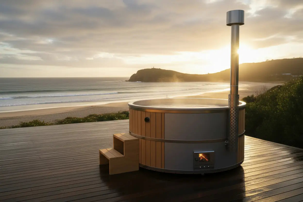 Coastal Beach House Landscape Pudu Andes Hot Tubs