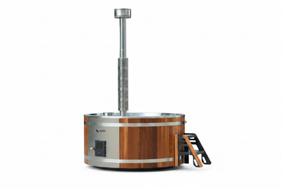 Andes hot tub white background chimney preserved